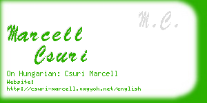 marcell csuri business card